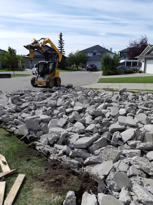 Concrete Driveway Demolition And Removal Calgary